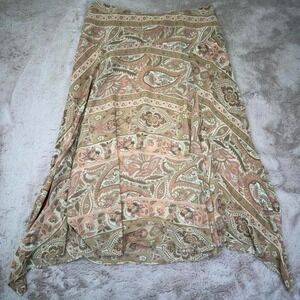 Y2K Paisley Handkerchief Hem Skirt – Bandolino